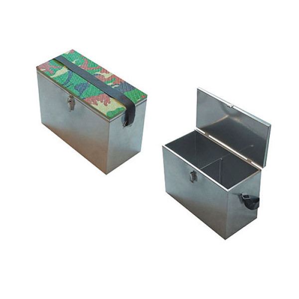 Рыболовный ящик Россия оцинкованная сталь 30x19x29 в Евпатории