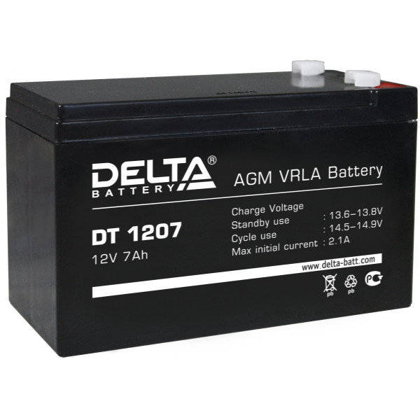 Аккумулятор Delta DT 1207 в Евпатории