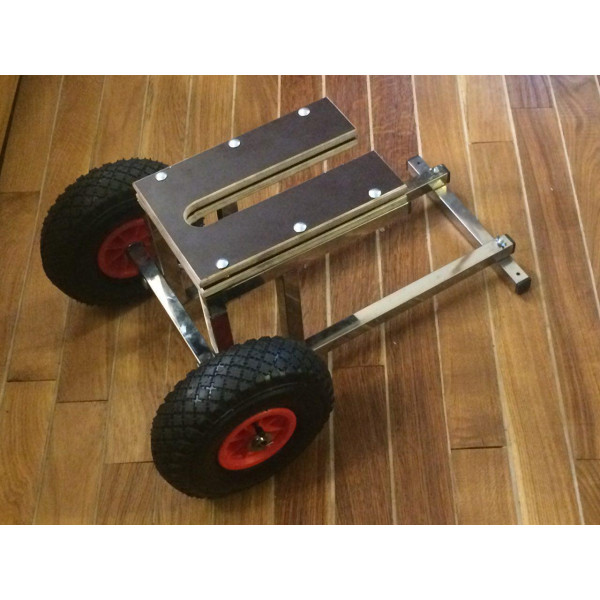 Тележка для мотора 25-30 лс нержавеющая (225) в Евпатории Тележка для мотора 25-30 лс нержавеющая (225) в Евпатории