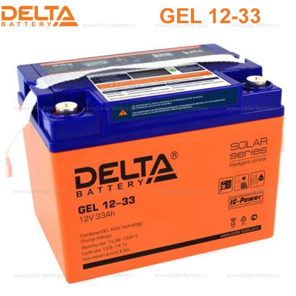 Аккумуляторная батарея Delta GEL 12-33 в Евпатории