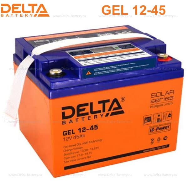 Аккумуляторная батарея Delta GEL 12-45 в Евпатории